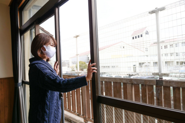 鹿の子台児童館のコロナ対策（換気）