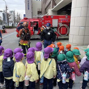 お別れ遠足　神戸市中央消防署見学